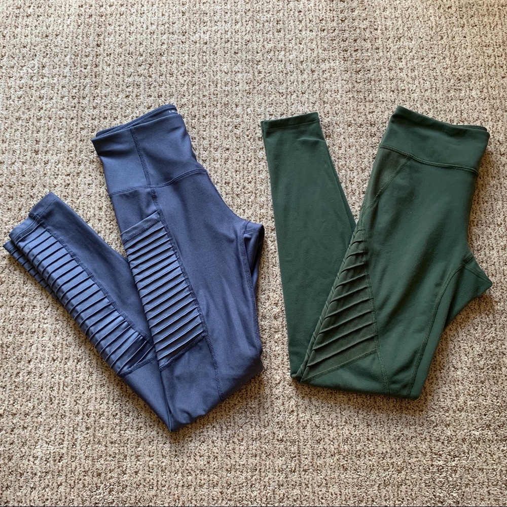 Set of 2 Moto Leggings *read full description